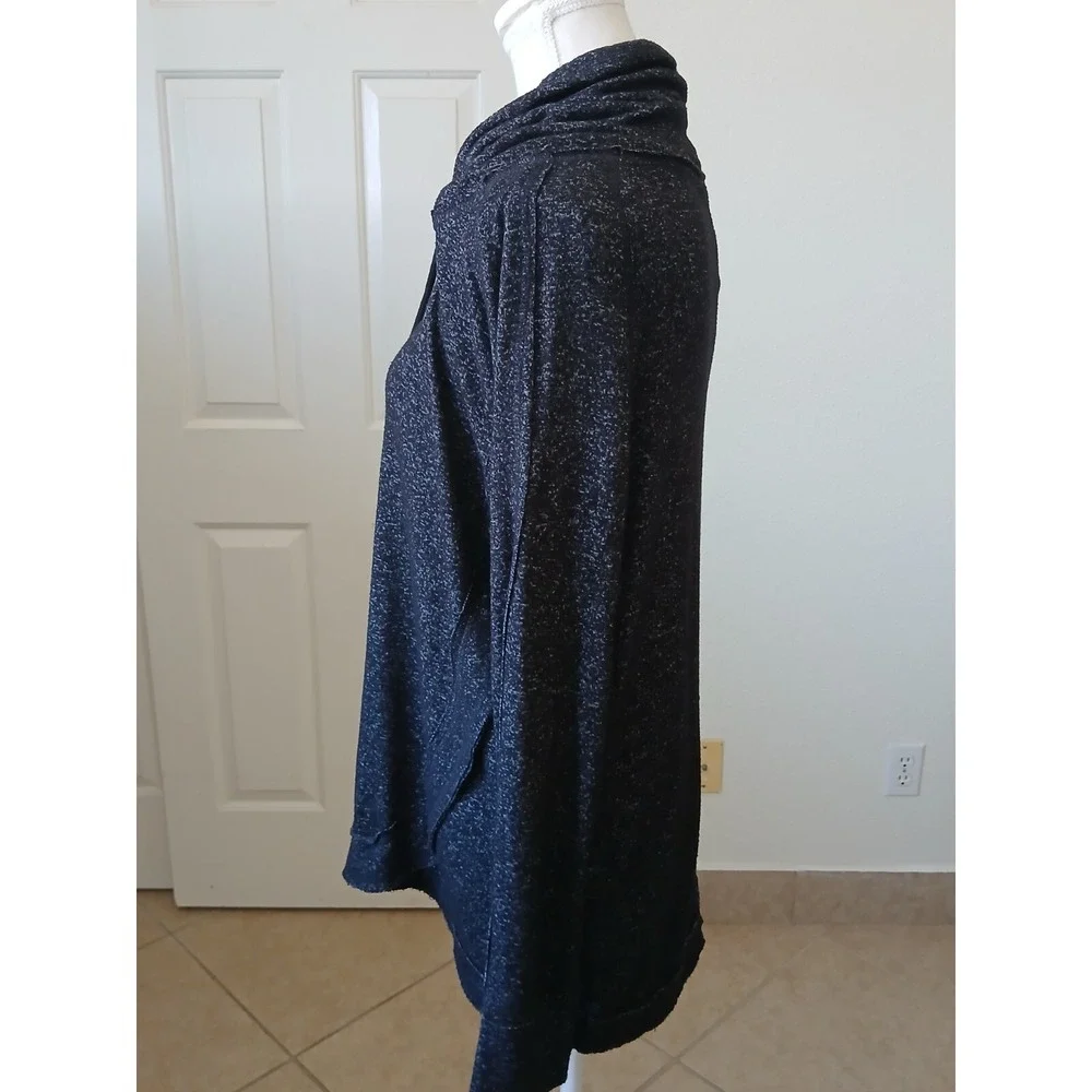 Chelsea & Theodore Women Sweater Pullover‎ Turtleneck Size Small Black Gray